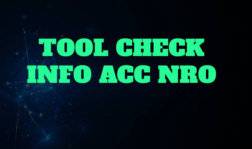 TOOL CHECK INFO ACC GAME HSNR