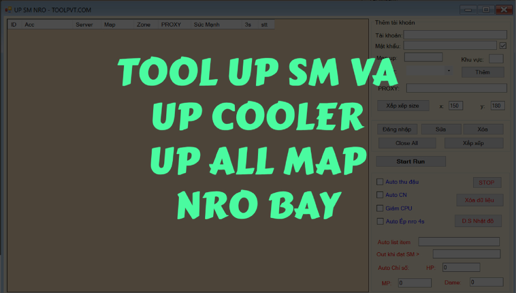 (JAVA) TOOL UP SM VÀ UP COOLER